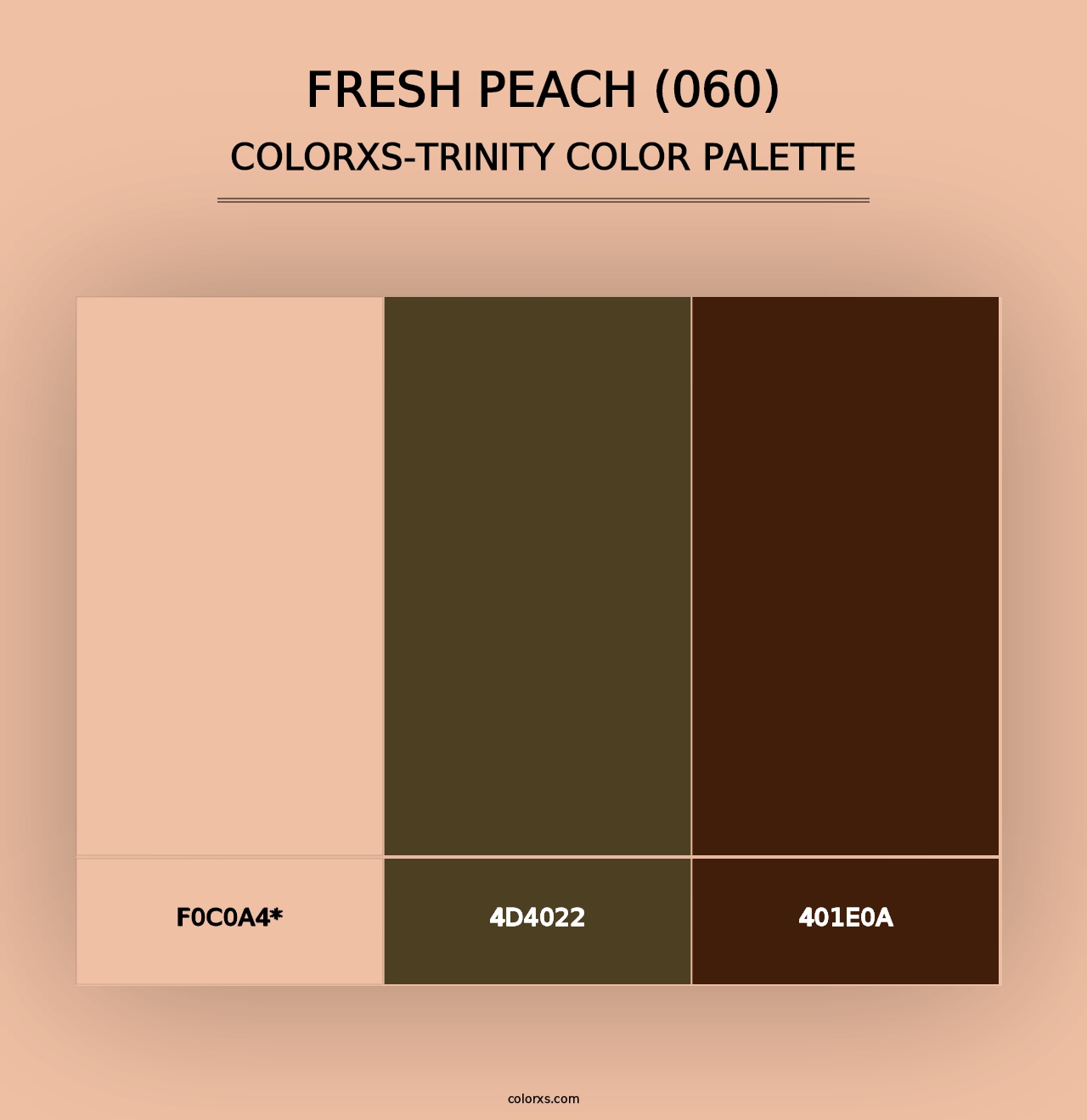 Fresh Peach (060) - Colorxs Trinity Palette