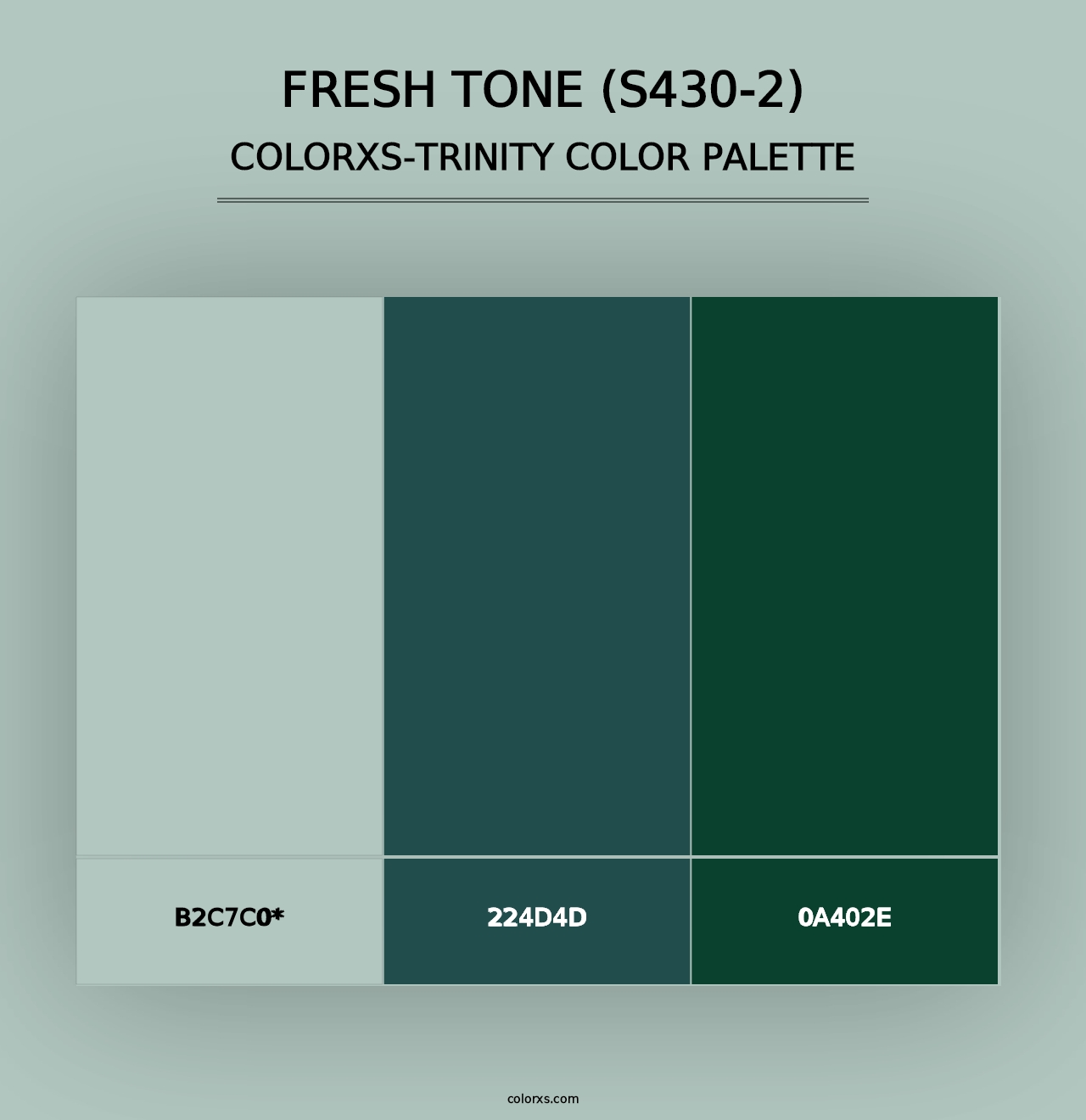 Fresh Tone (S430-2) - Colorxs Trinity Palette