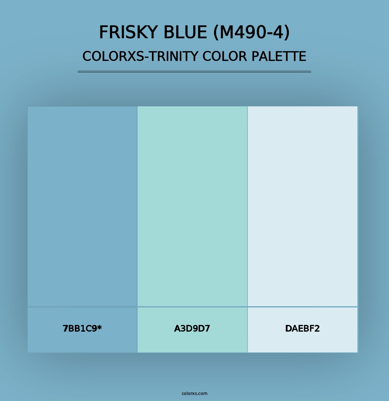 Frisky Blue (M490-4) - Colorxs Trinity Palette