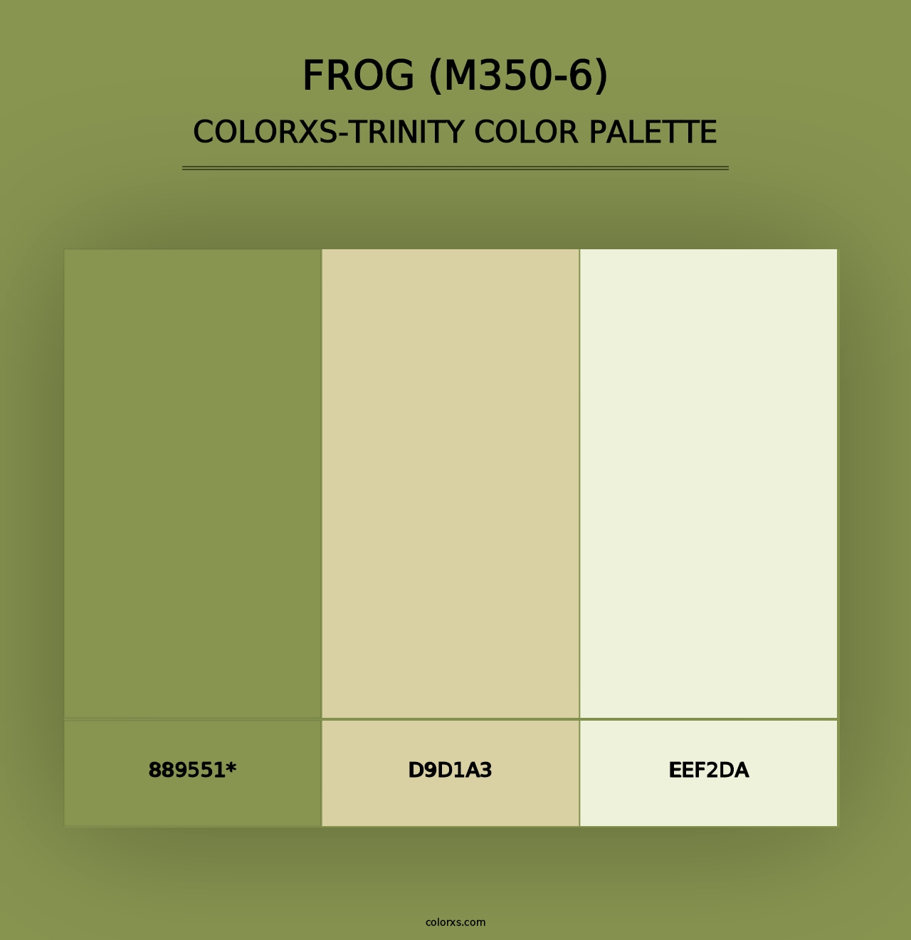 Frog (M350-6) - Colorxs Trinity Palette