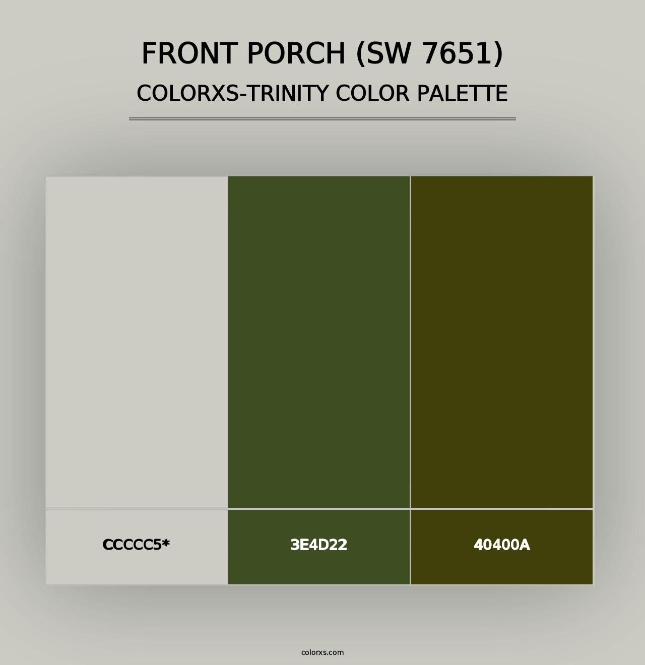 Front Porch (SW 7651) - Colorxs Trinity Palette