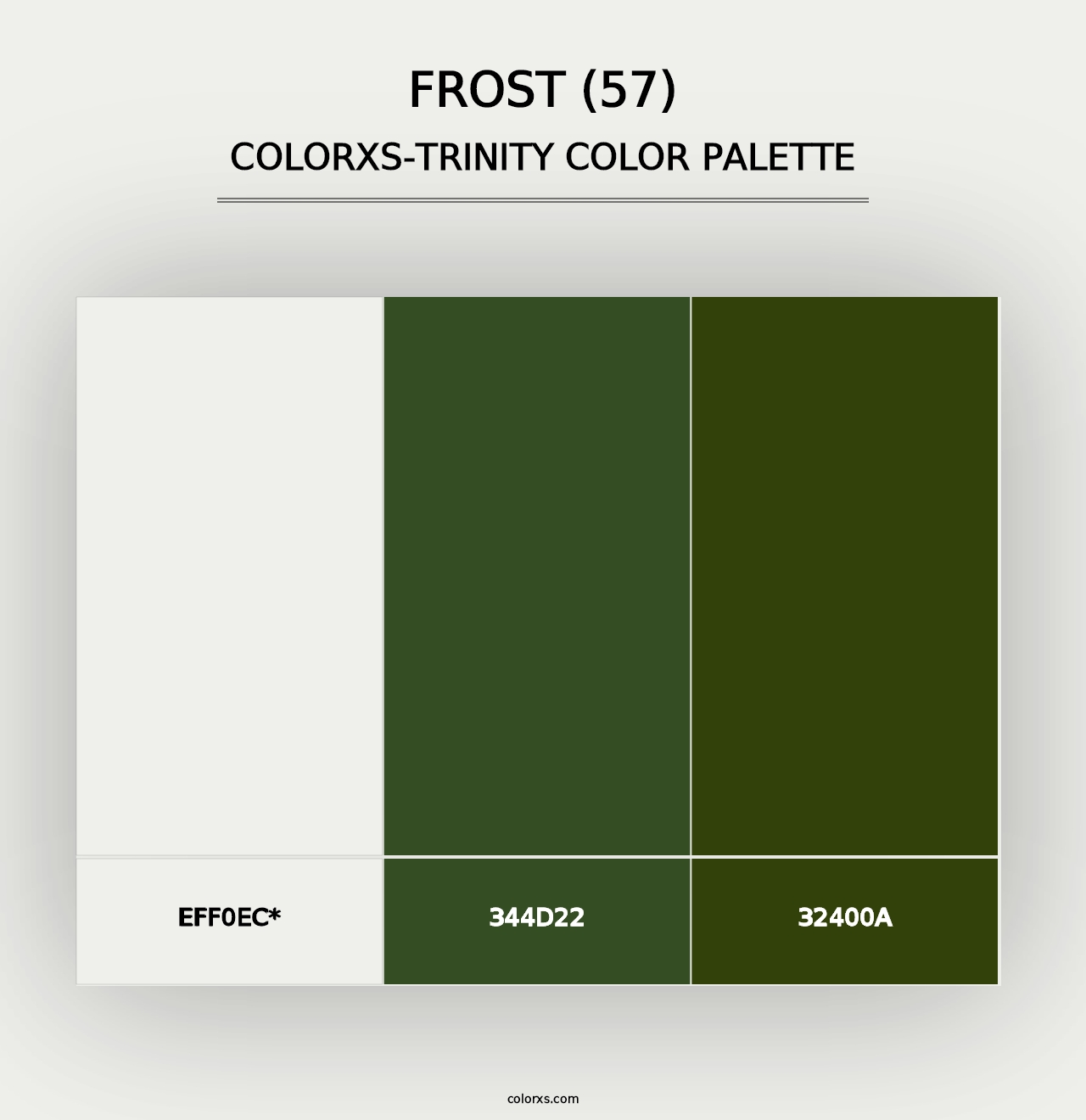 Frost (57) - Colorxs Trinity Palette