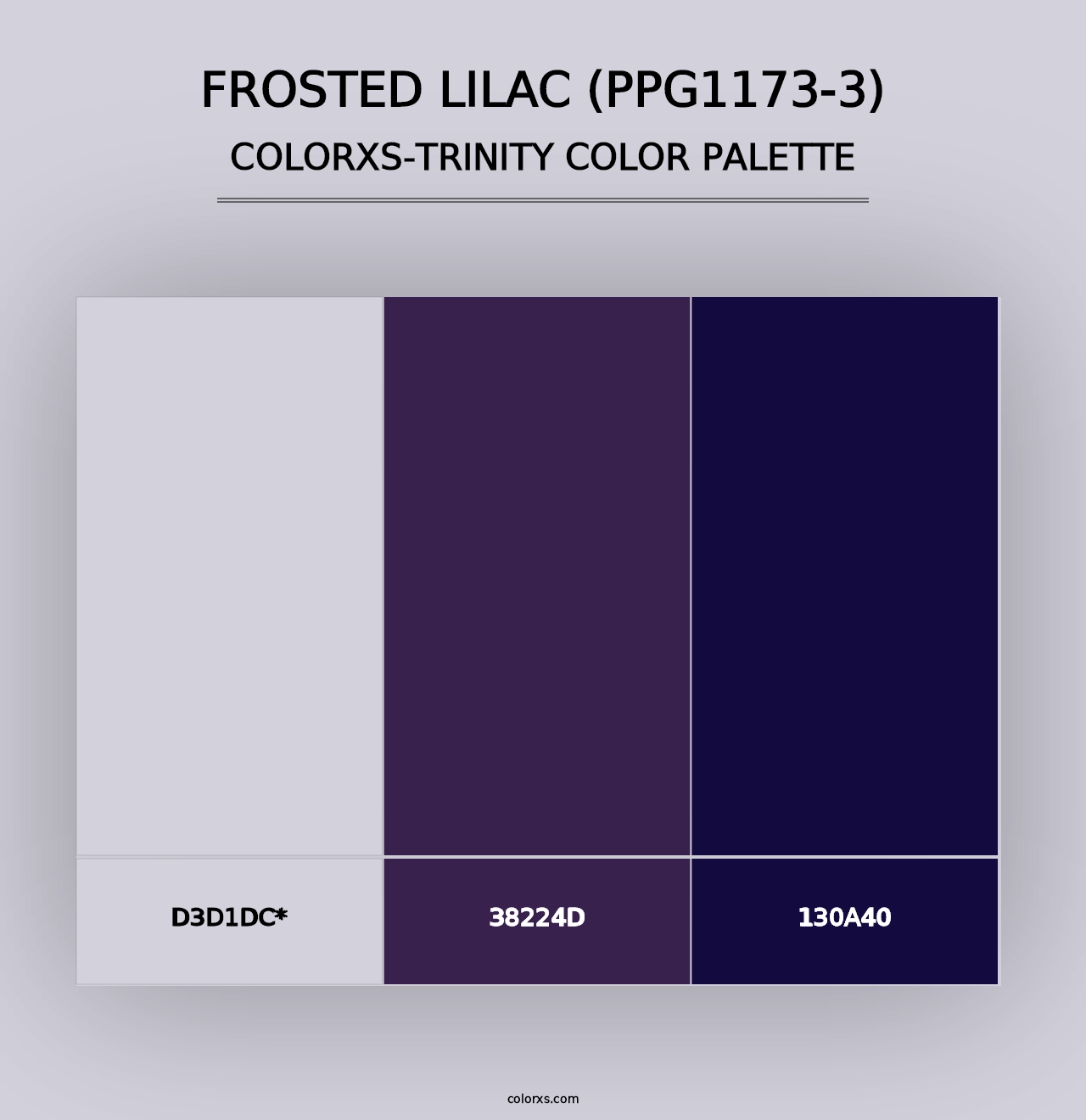 Frosted Lilac (PPG1173-3) - Colorxs Trinity Palette