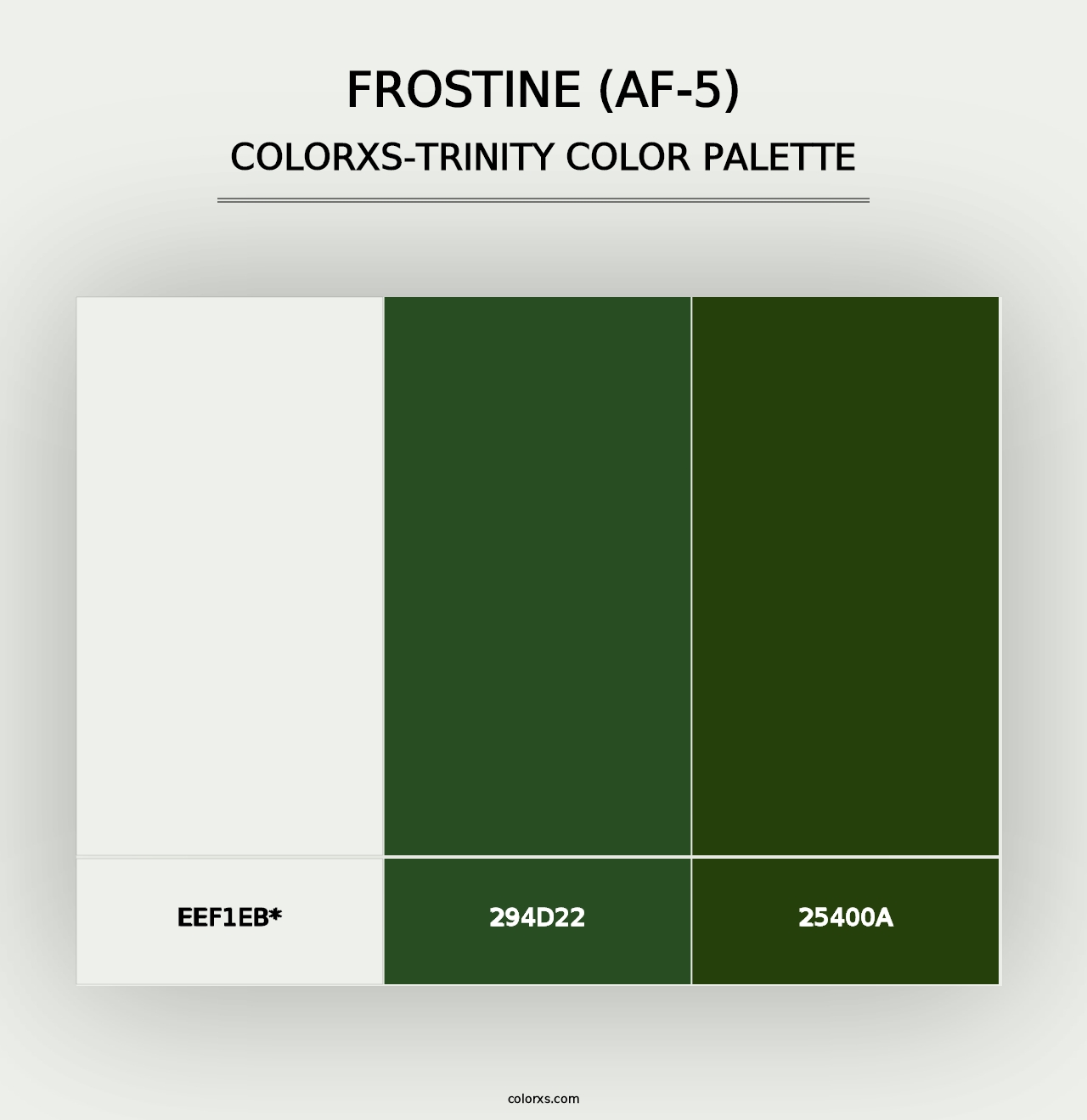 Frostine (AF-5) - Colorxs Trinity Palette