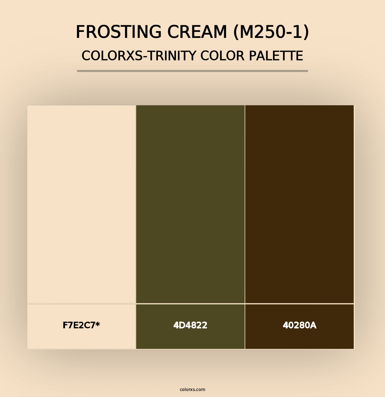 Frosting Cream (M250-1) - Colorxs Trinity Palette