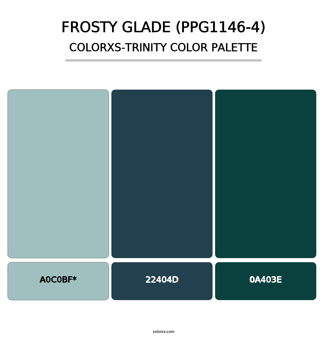 Frosty Glade (PPG1146-4) - Colorxs Trinity Palette