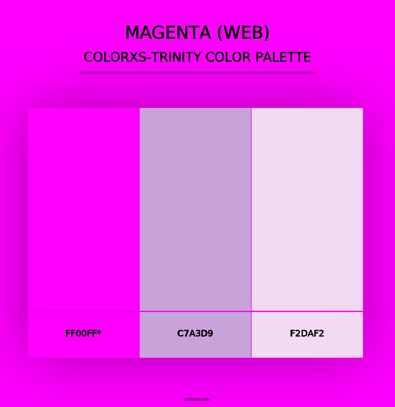 Magenta (Web) - Colorxs Trinity Palette