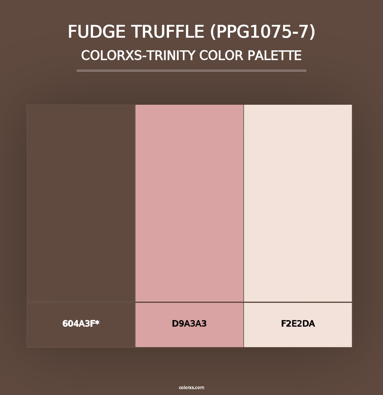 Fudge Truffle (PPG1075-7) - Colorxs Trinity Palette