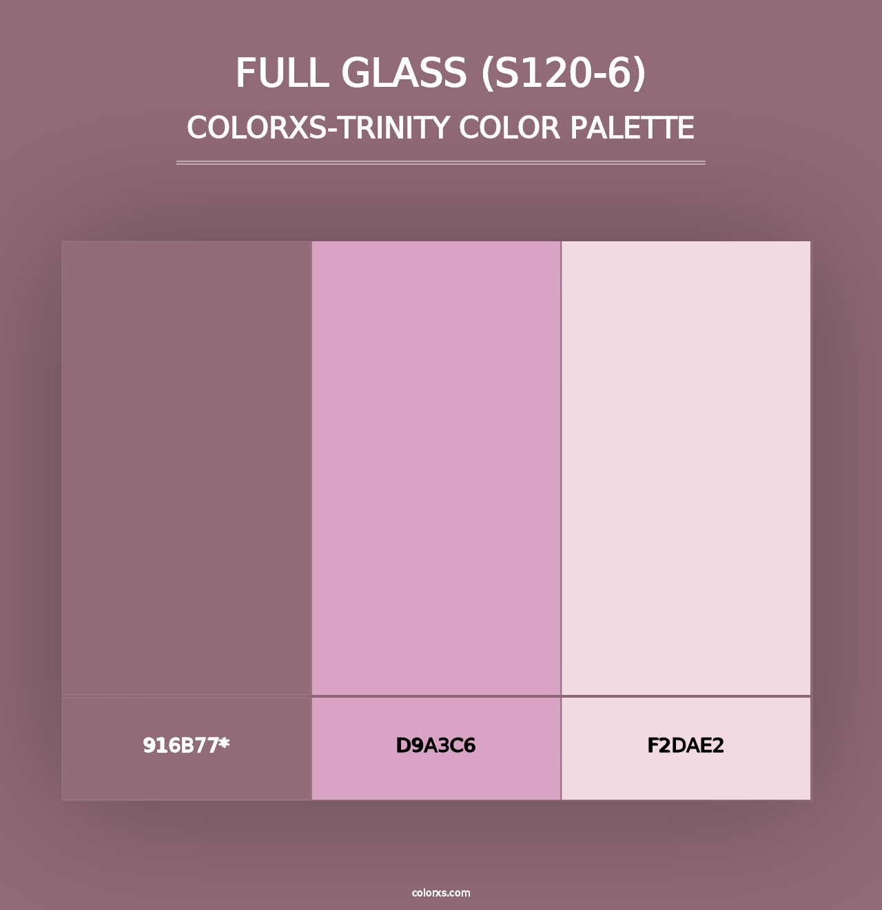 Full Glass (S120-6) - Colorxs Trinity Palette