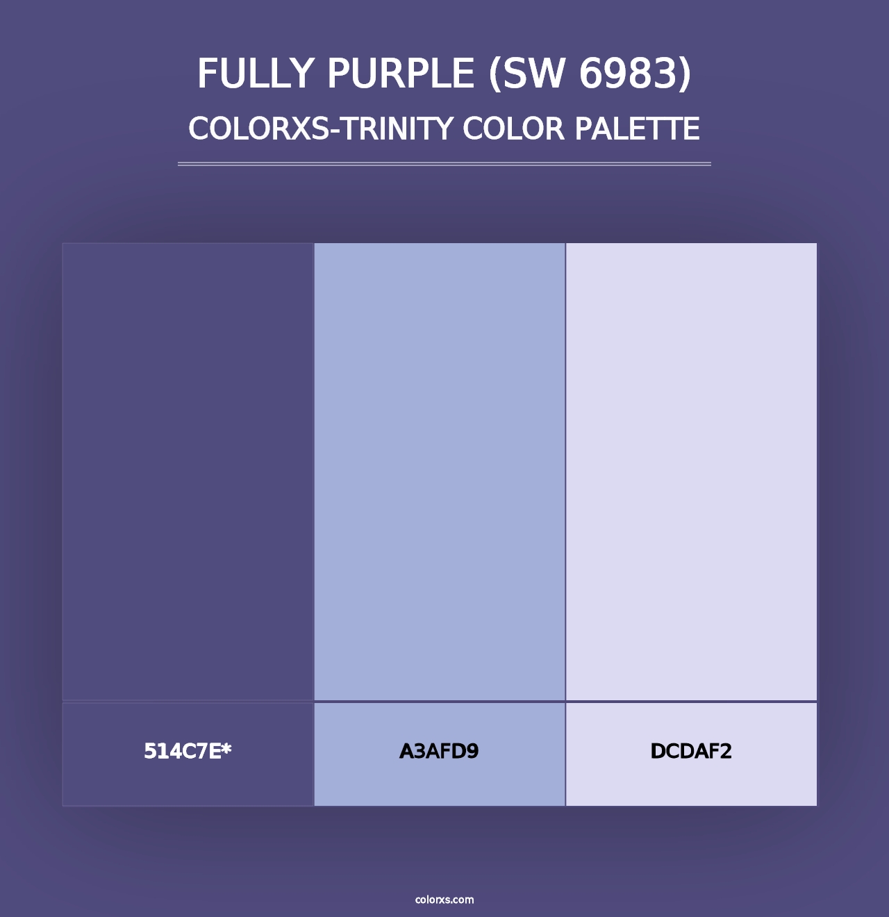 Fully Purple (SW 6983) - Colorxs Trinity Palette