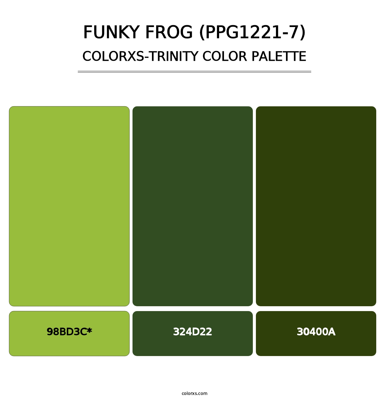 Funky Frog (PPG1221-7) - Colorxs Trinity Palette