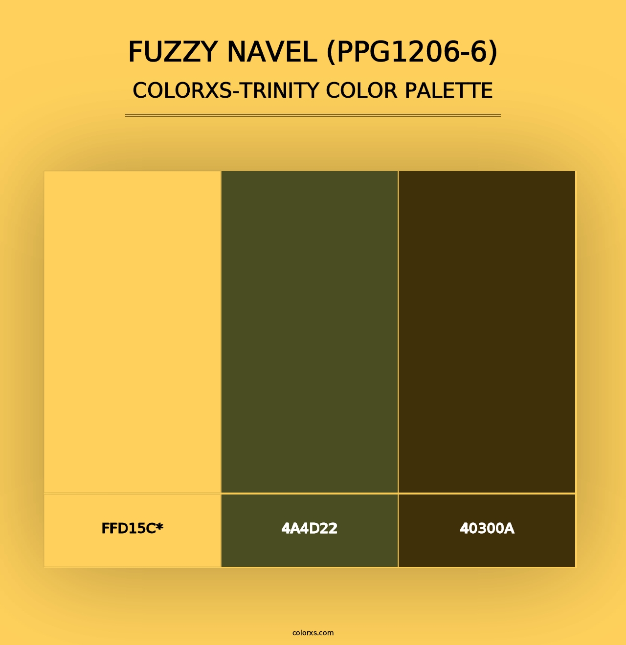 Fuzzy Navel (PPG1206-6) - Colorxs Trinity Palette