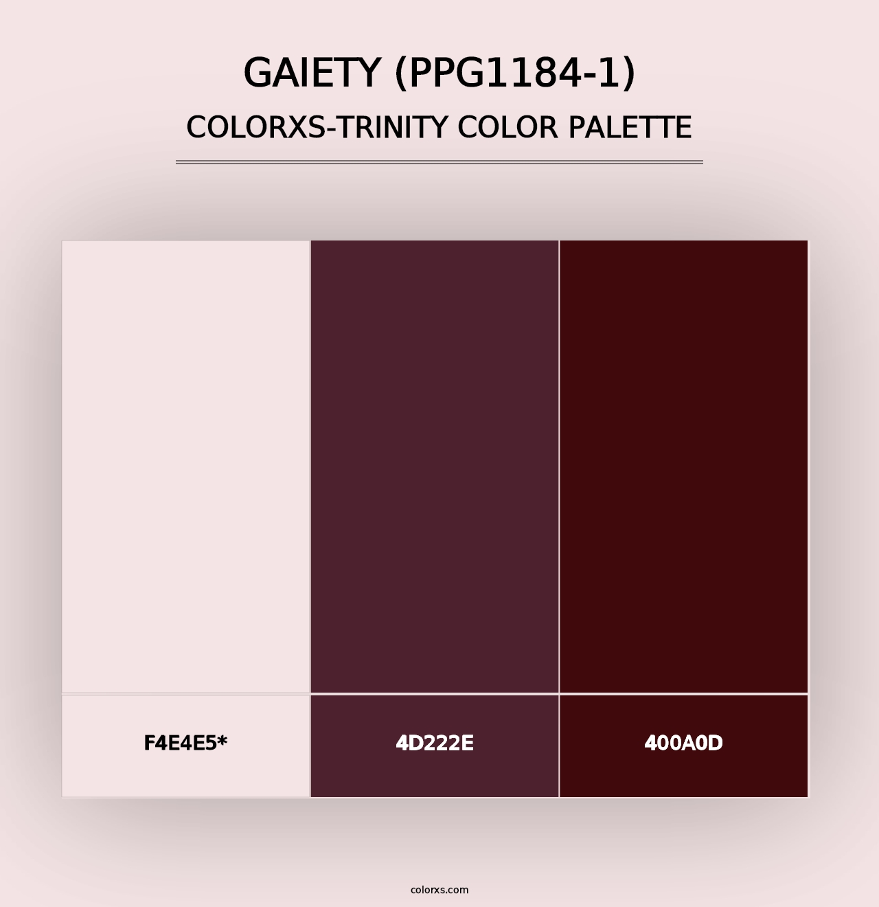 Gaiety (PPG1184-1) - Colorxs Trinity Palette