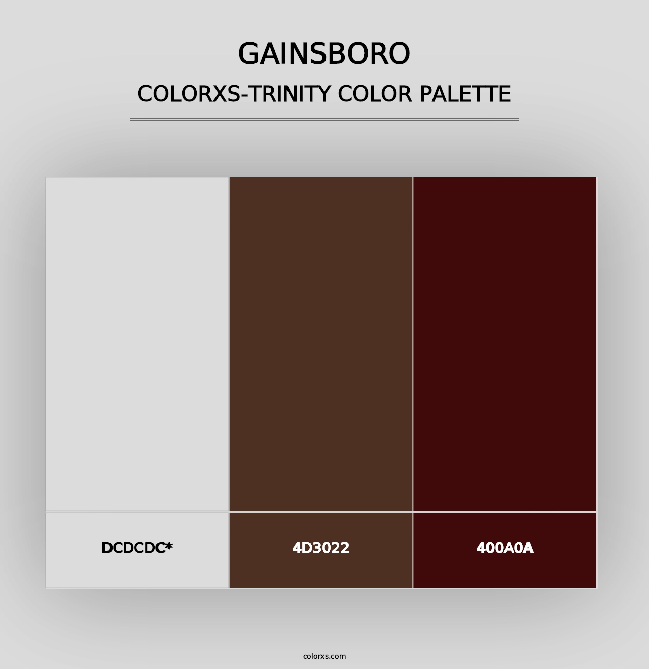 Gainsboro - Colorxs Trinity Palette