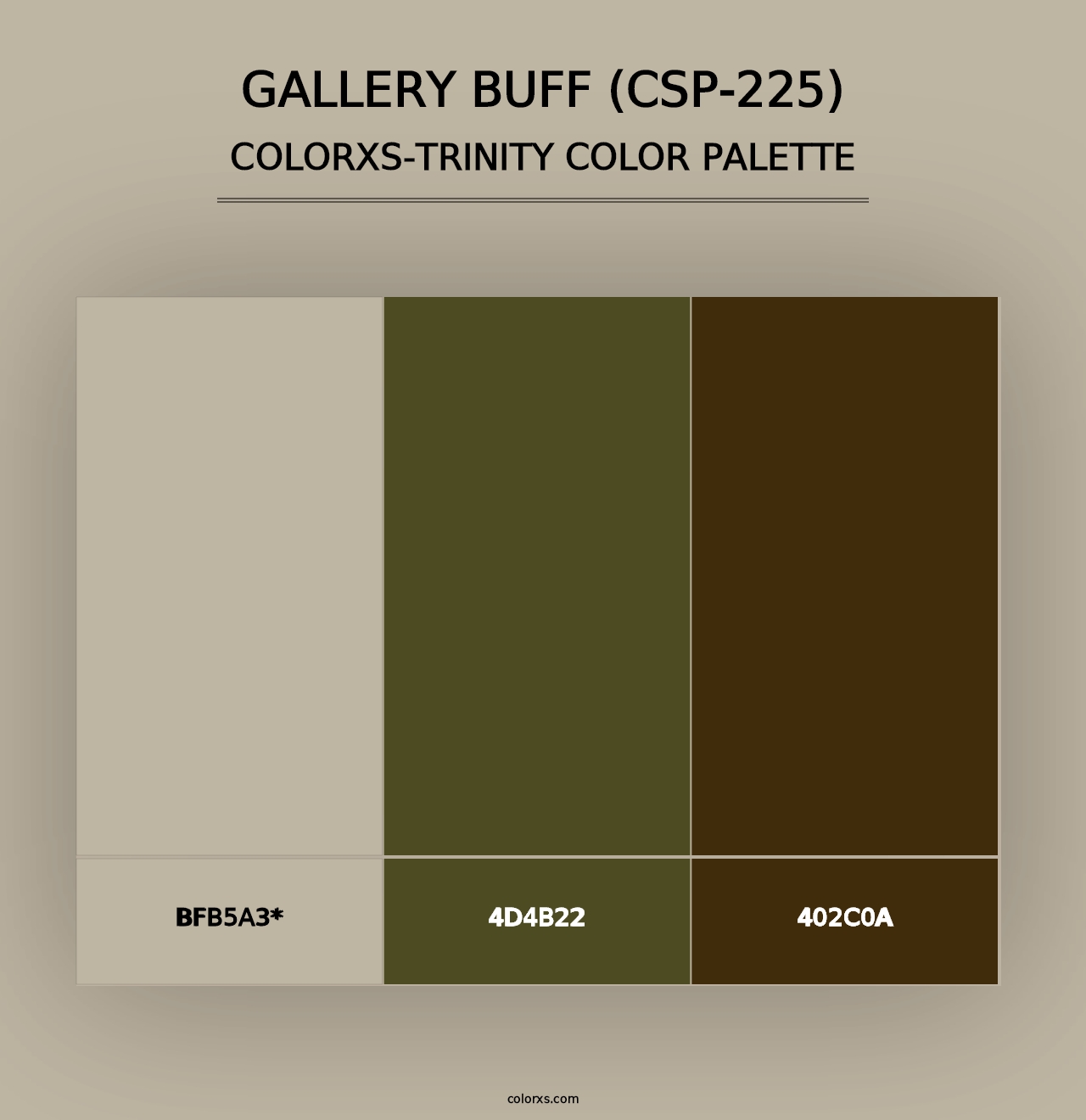 Gallery Buff (CSP-225) - Colorxs Trinity Palette