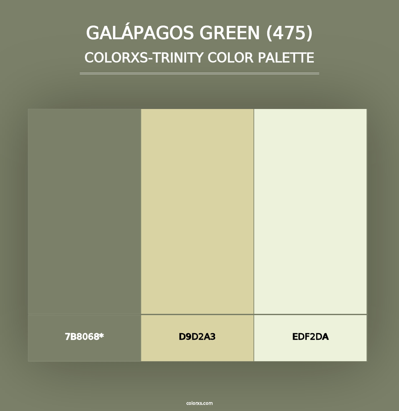 Galápagos Green (475) - Colorxs Trinity Palette