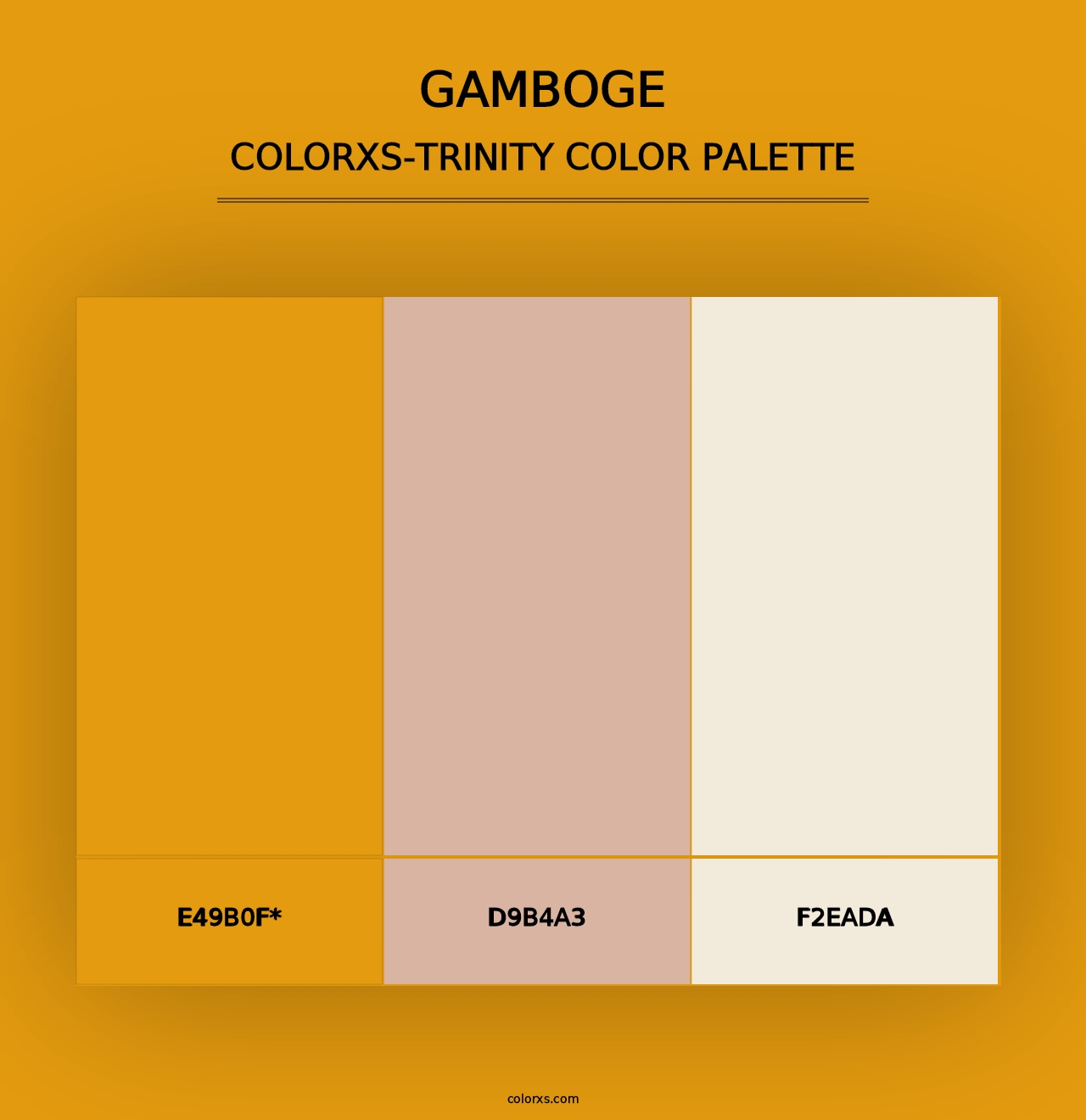 Gamboge - Colorxs Trinity Palette