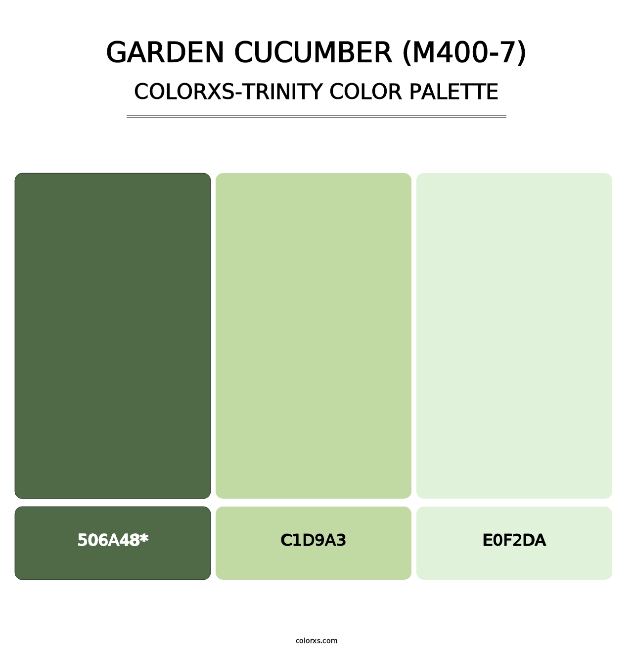 Garden Cucumber (M400-7) - Colorxs Trinity Palette