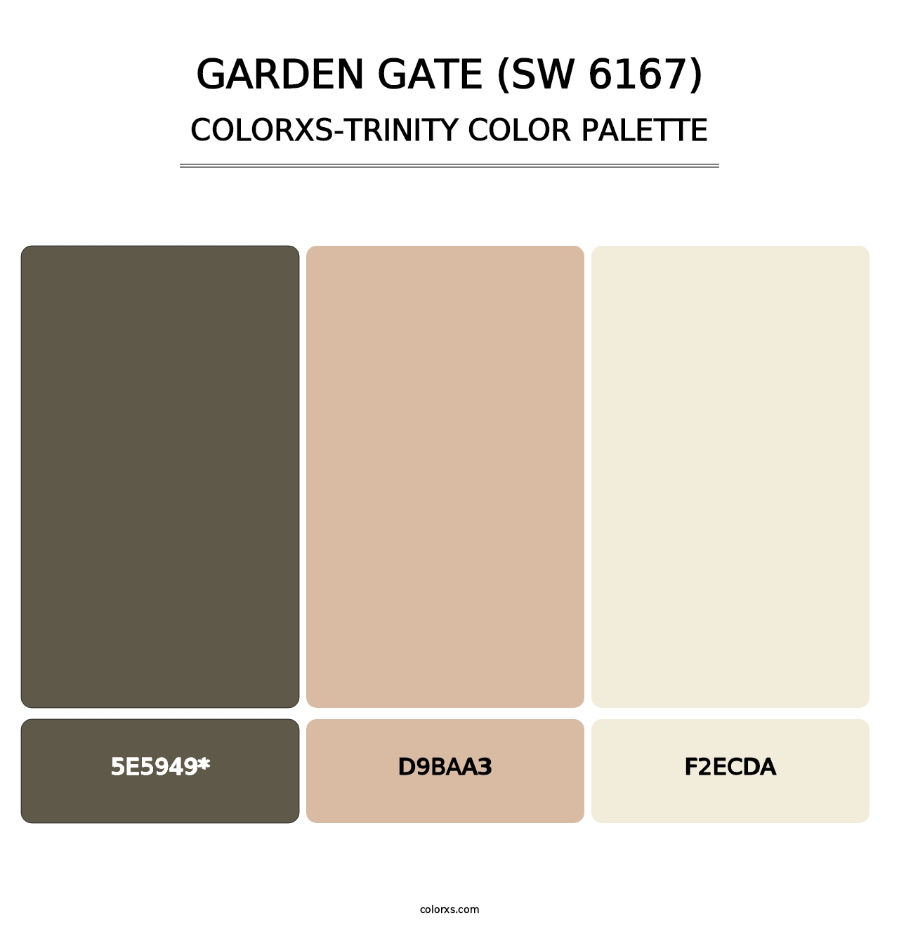 Garden Gate (SW 6167) - Colorxs Trinity Palette