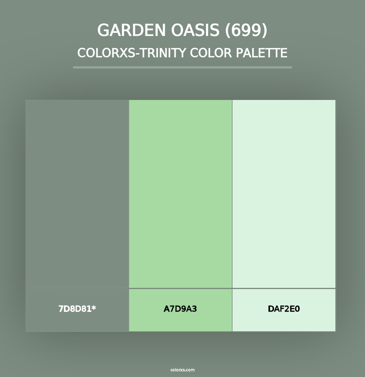 Garden Oasis (699) - Colorxs Trinity Palette