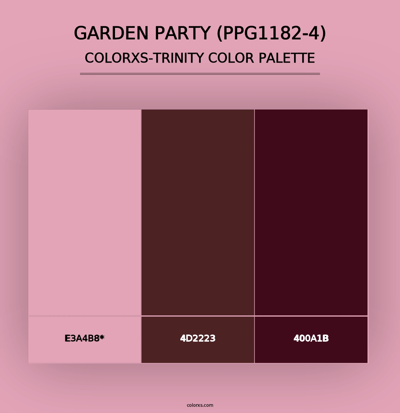 Garden Party (PPG1182-4) - Colorxs Trinity Palette