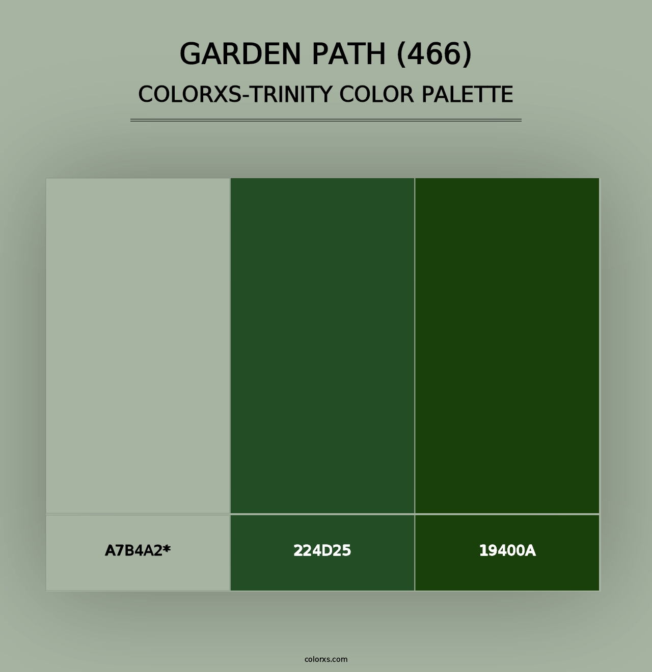 Garden Path (466) - Colorxs Trinity Palette