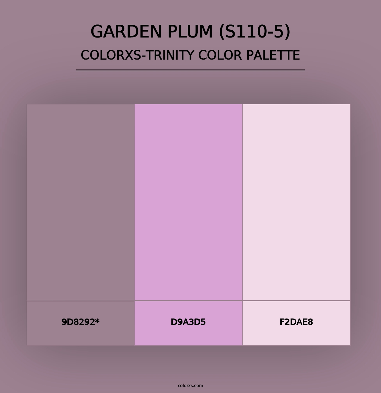 Garden Plum (S110-5) - Colorxs Trinity Palette