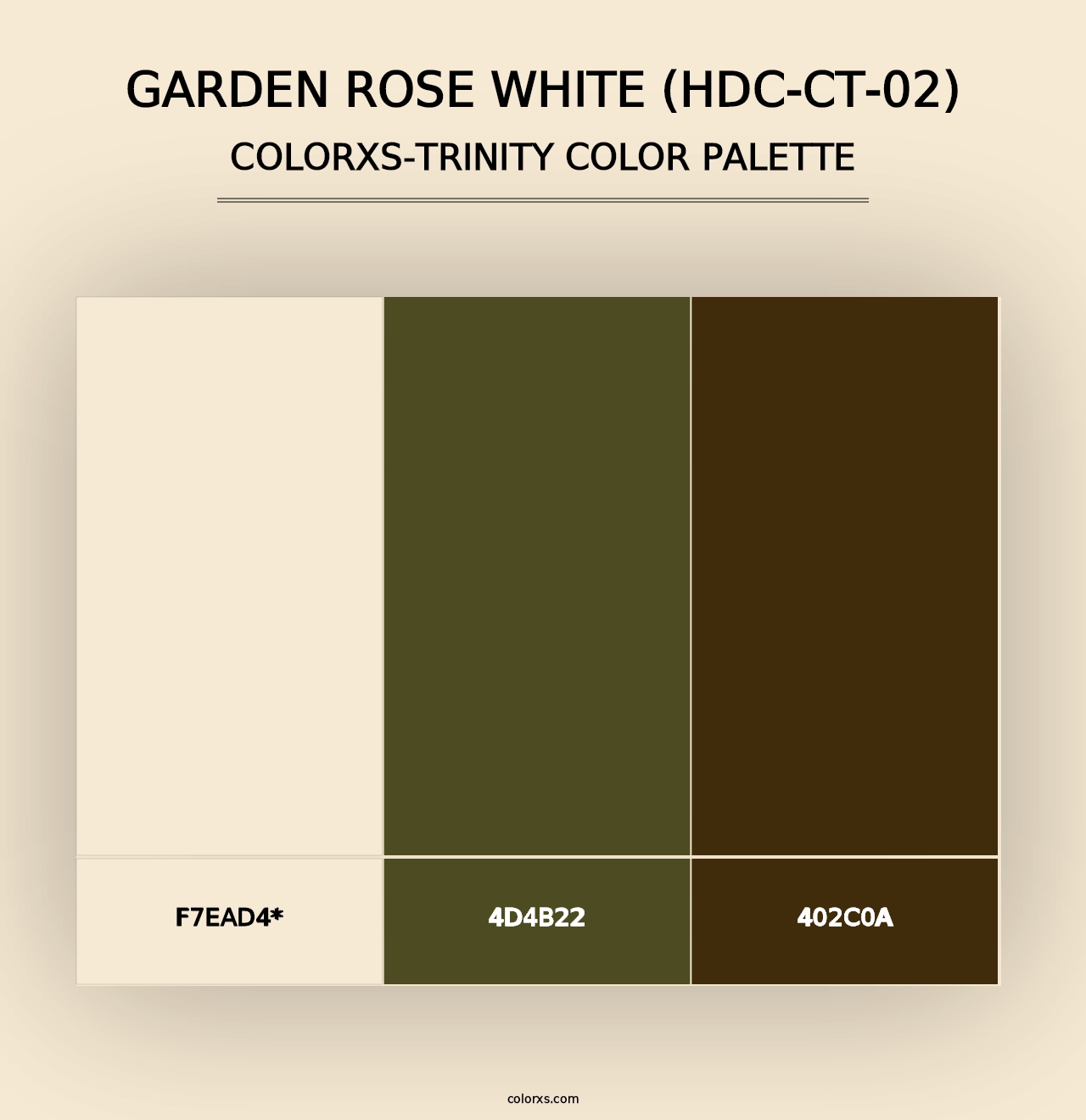 Garden Rose White (HDC-CT-02) - Colorxs Trinity Palette