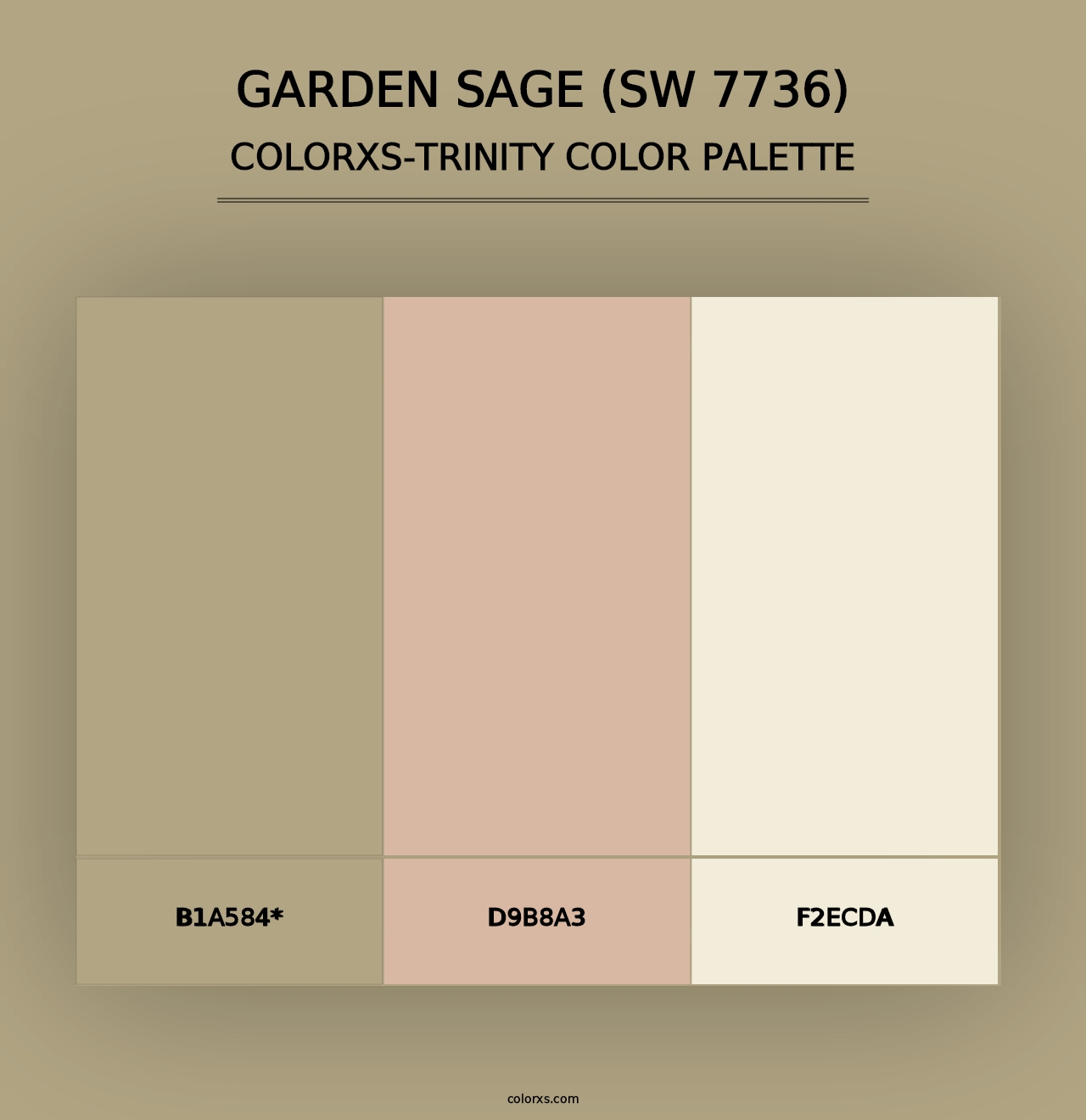 Garden Sage (SW 7736) - Colorxs Trinity Palette