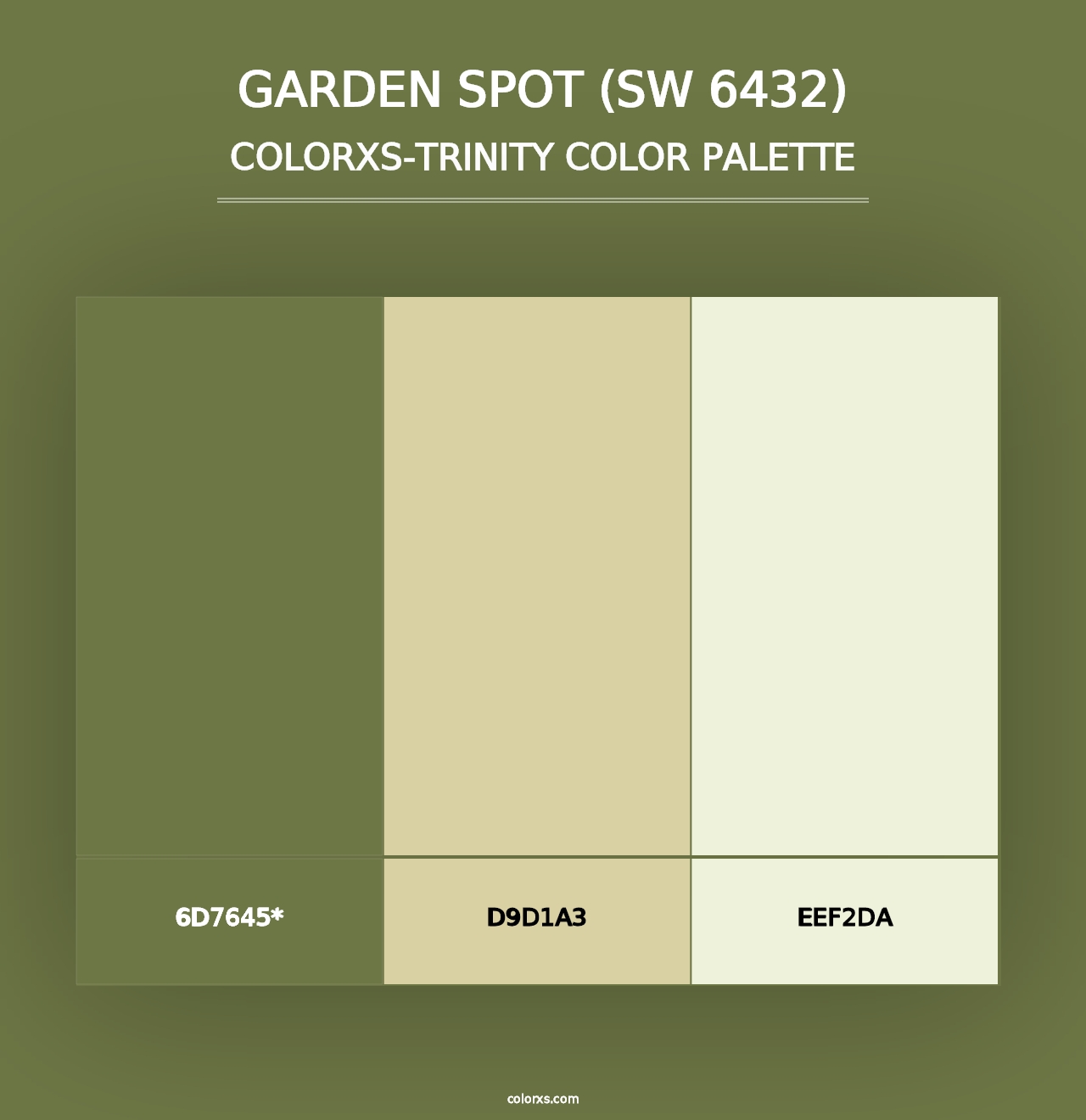 Garden Spot (SW 6432) - Colorxs Trinity Palette