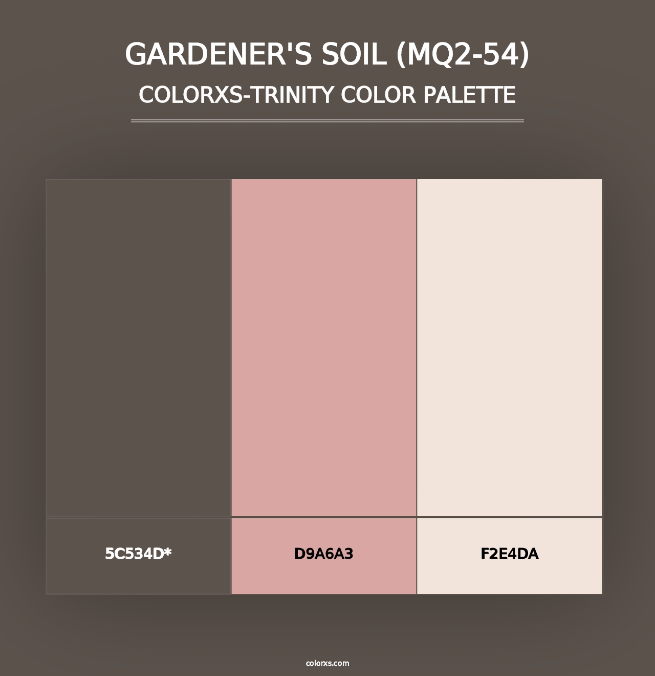 Gardener'S Soil (MQ2-54) - Colorxs Trinity Palette