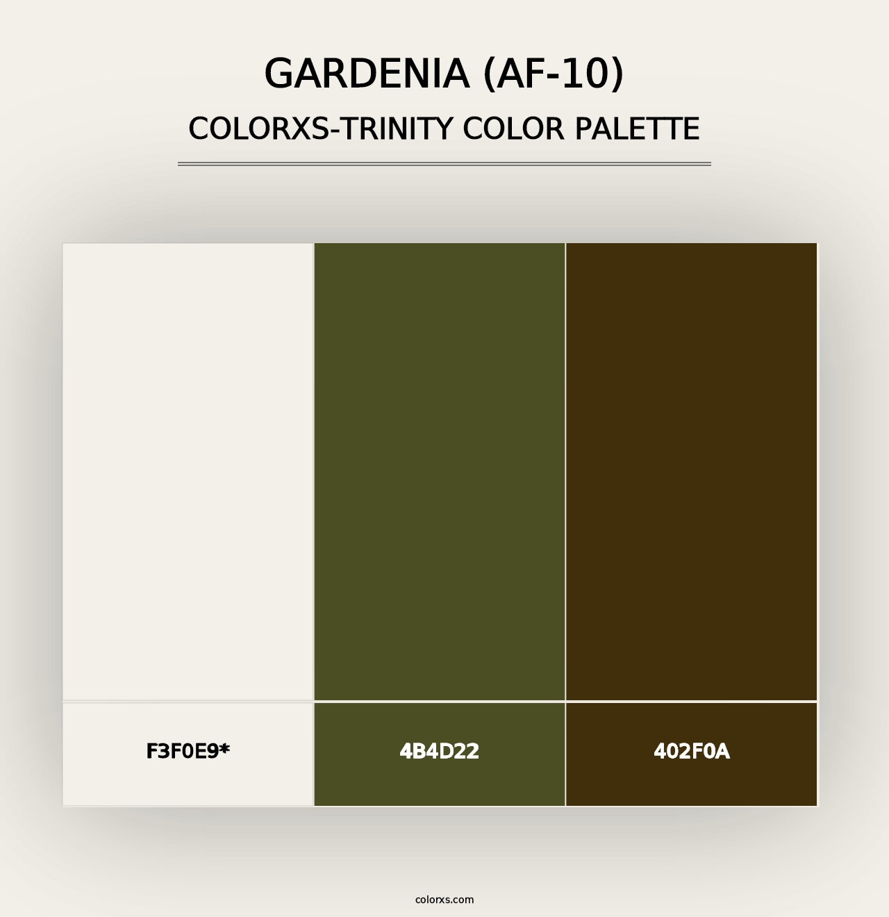 Gardenia (AF-10) - Colorxs Trinity Palette