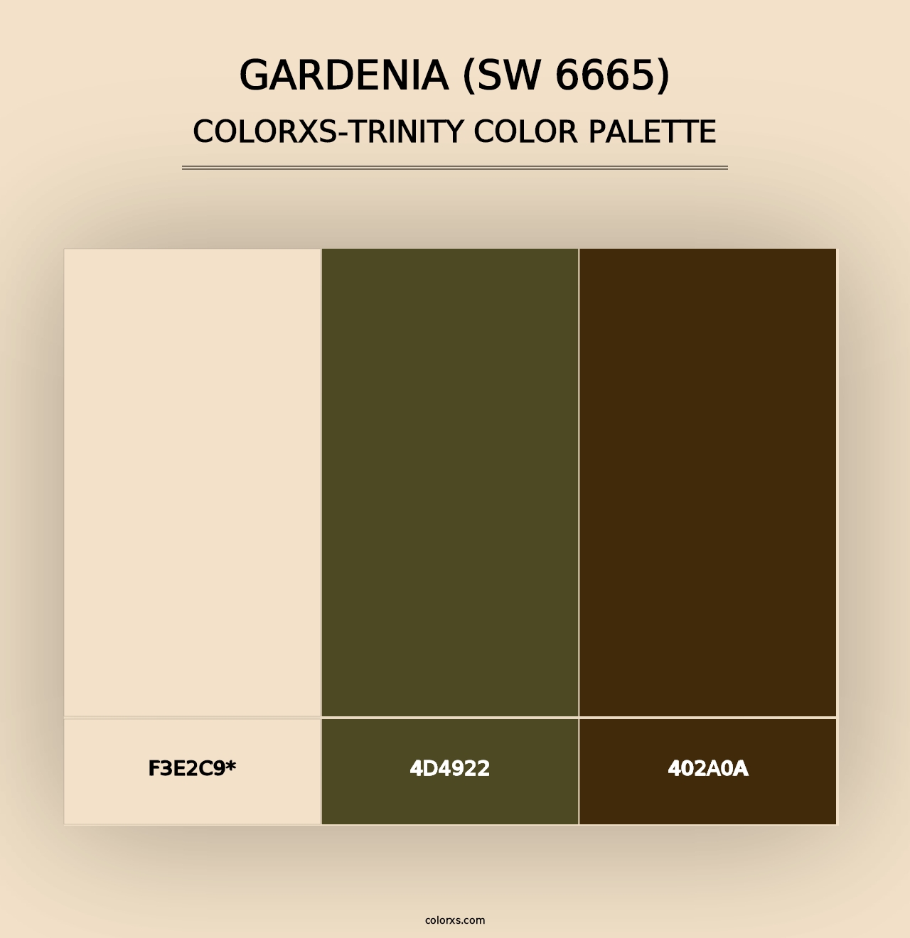 Gardenia (SW 6665) - Colorxs Trinity Palette