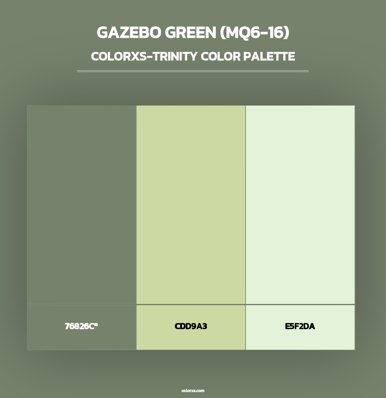 Gazebo Green (MQ6-16) - Colorxs Trinity Palette