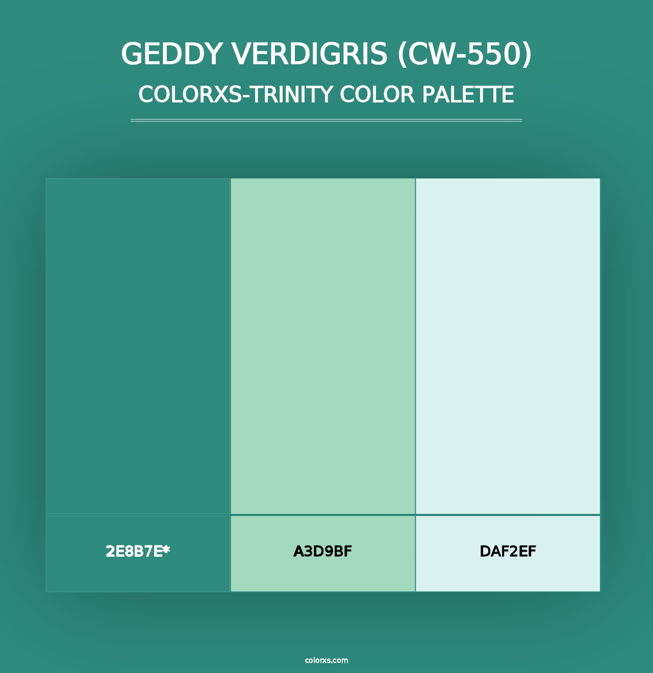 Geddy Verdigris (CW-550) - Colorxs Trinity Palette