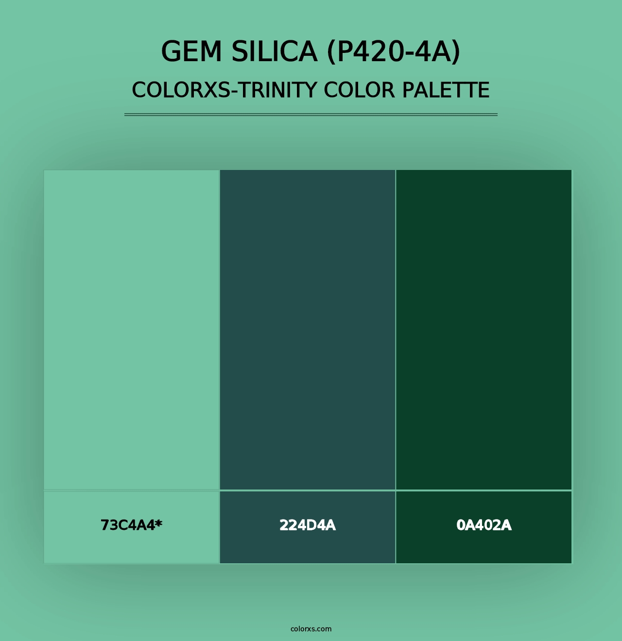 Gem Silica (P420-4A) - Colorxs Trinity Palette