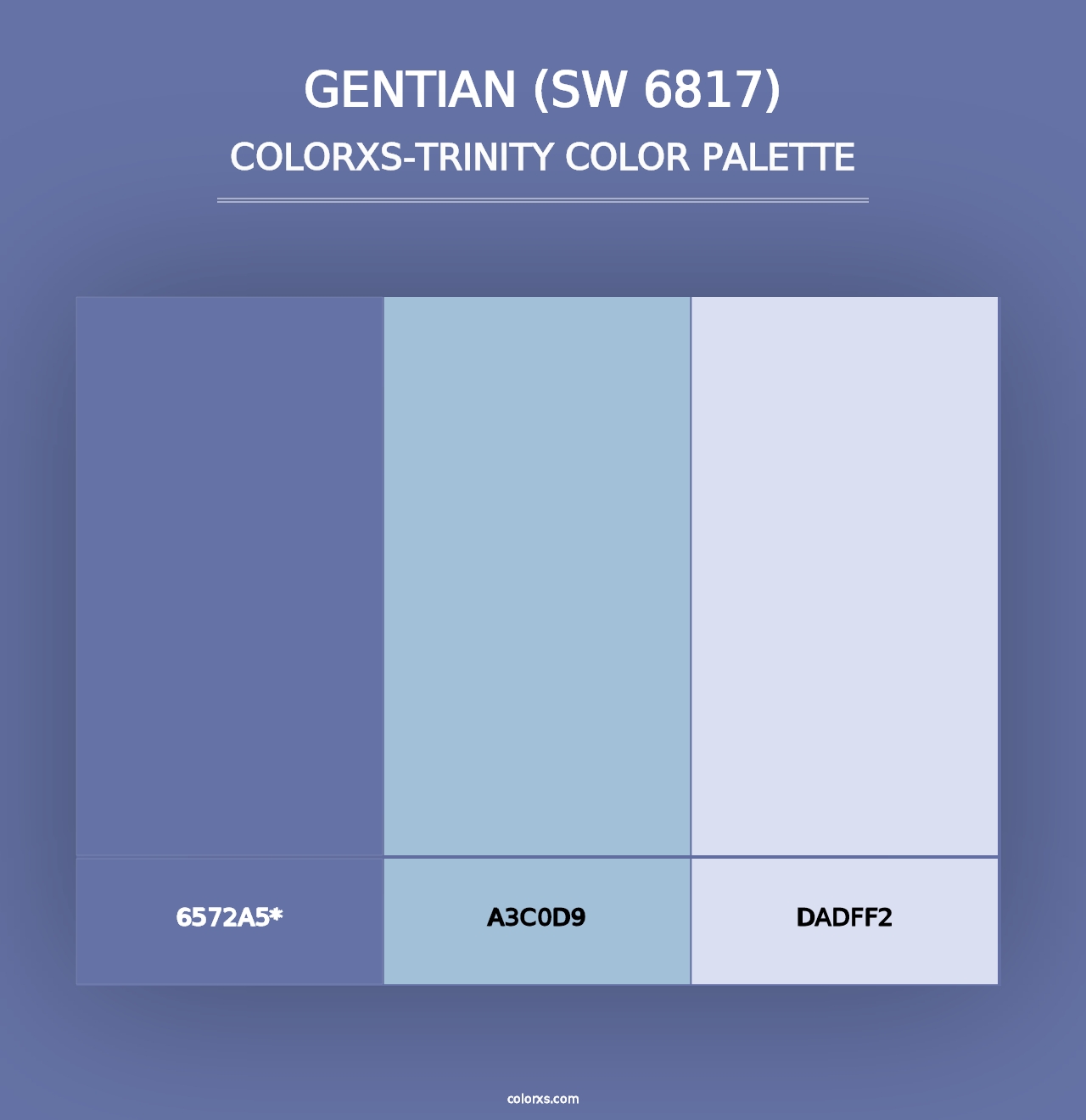 Gentian (SW 6817) - Colorxs Trinity Palette