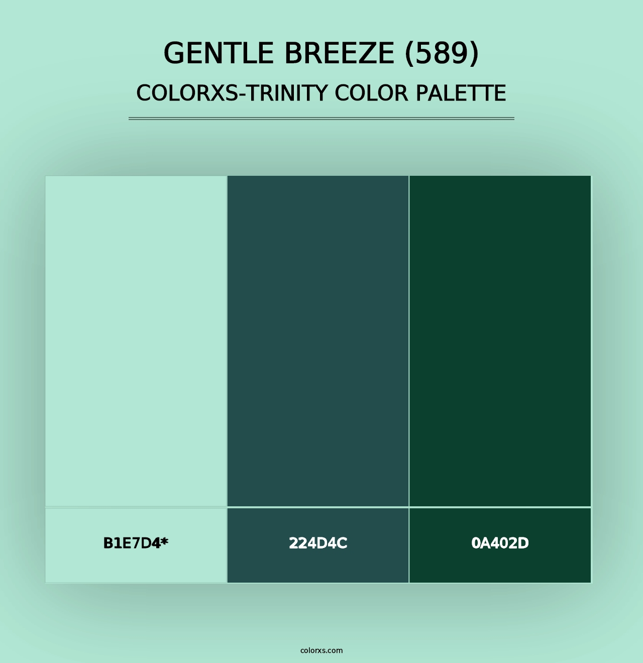 Gentle Breeze (589) - Colorxs Trinity Palette