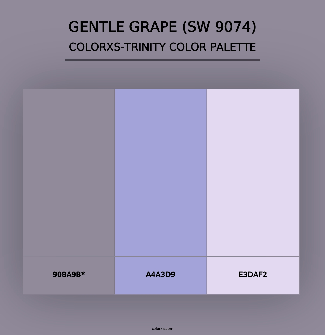 Gentle Grape (SW 9074) - Colorxs Trinity Palette