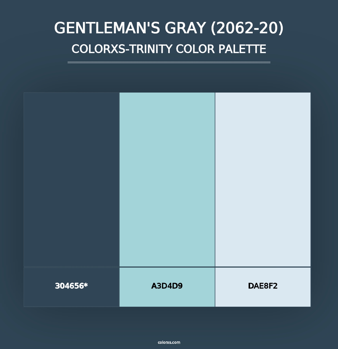 Gentleman's Gray (2062-20) - Colorxs Trinity Palette