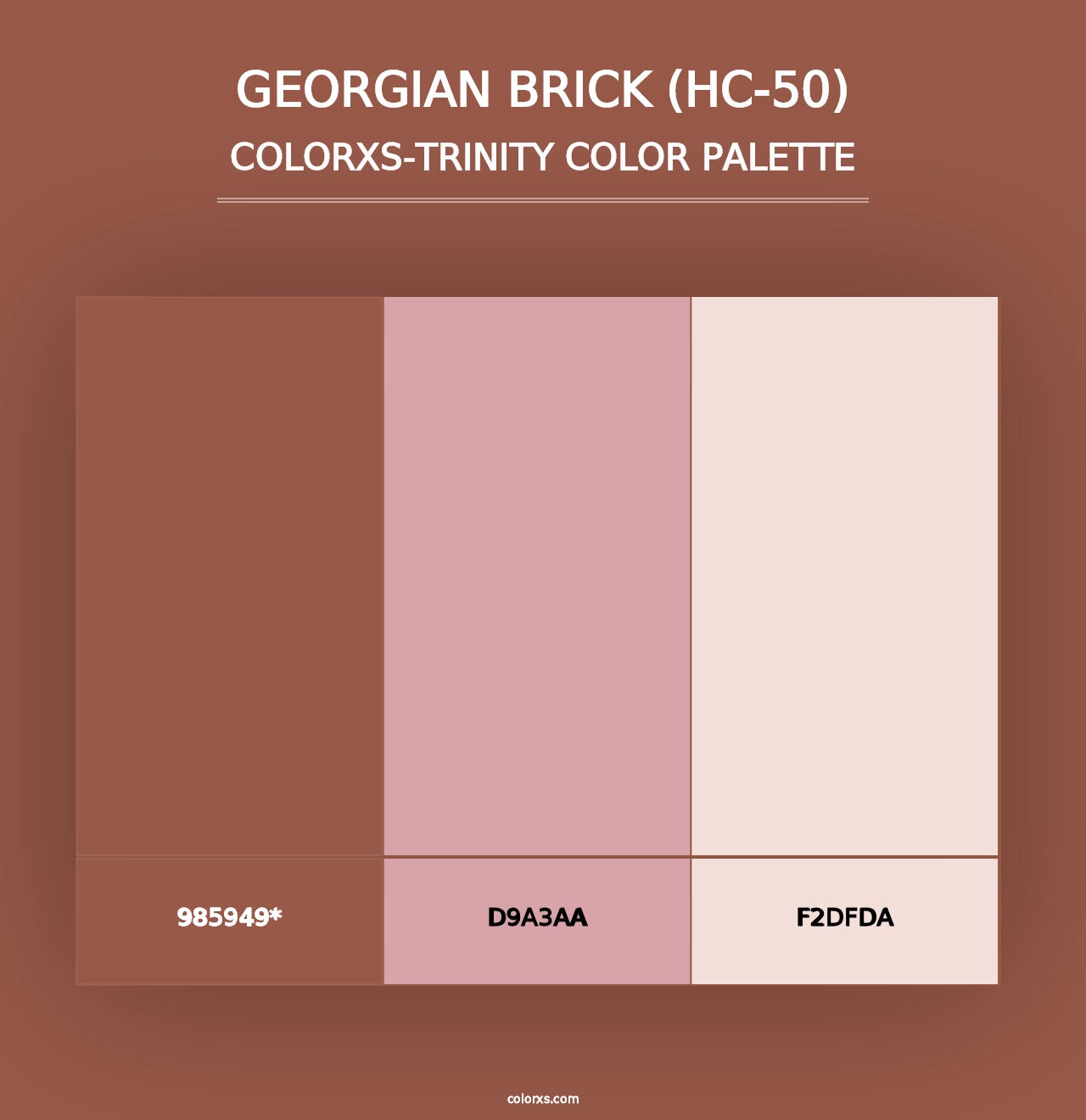 Georgian Brick (HC-50) - Colorxs Trinity Palette