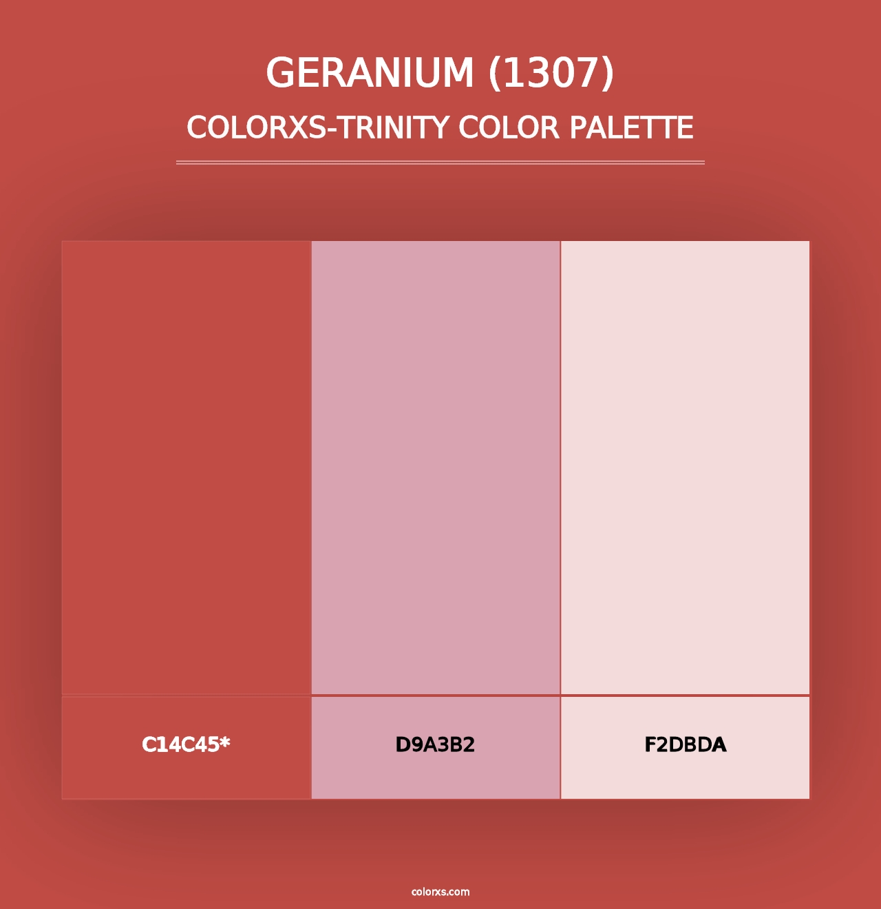 Geranium (1307) - Colorxs Trinity Palette