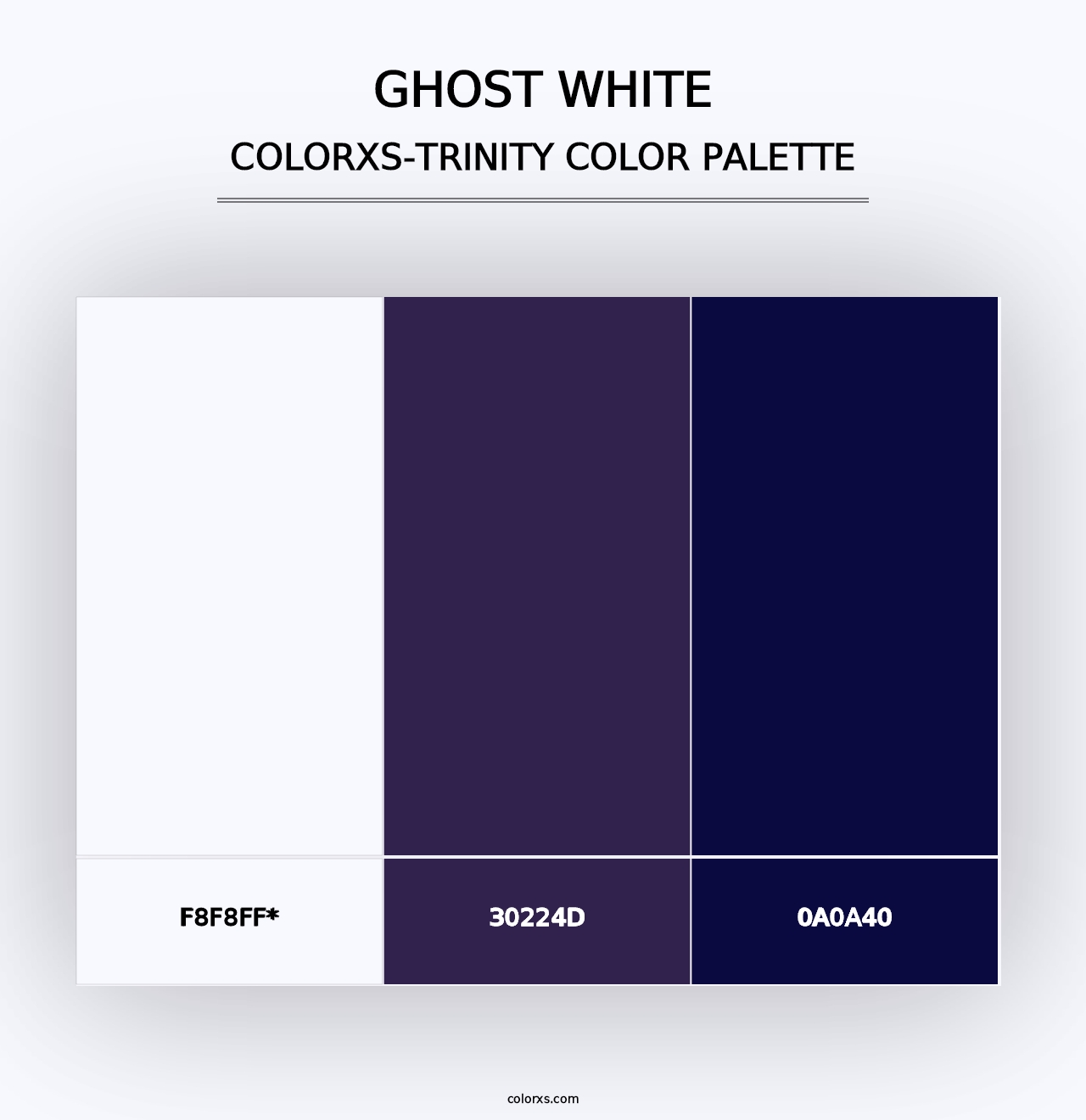 Ghost White - Colorxs Trinity Palette