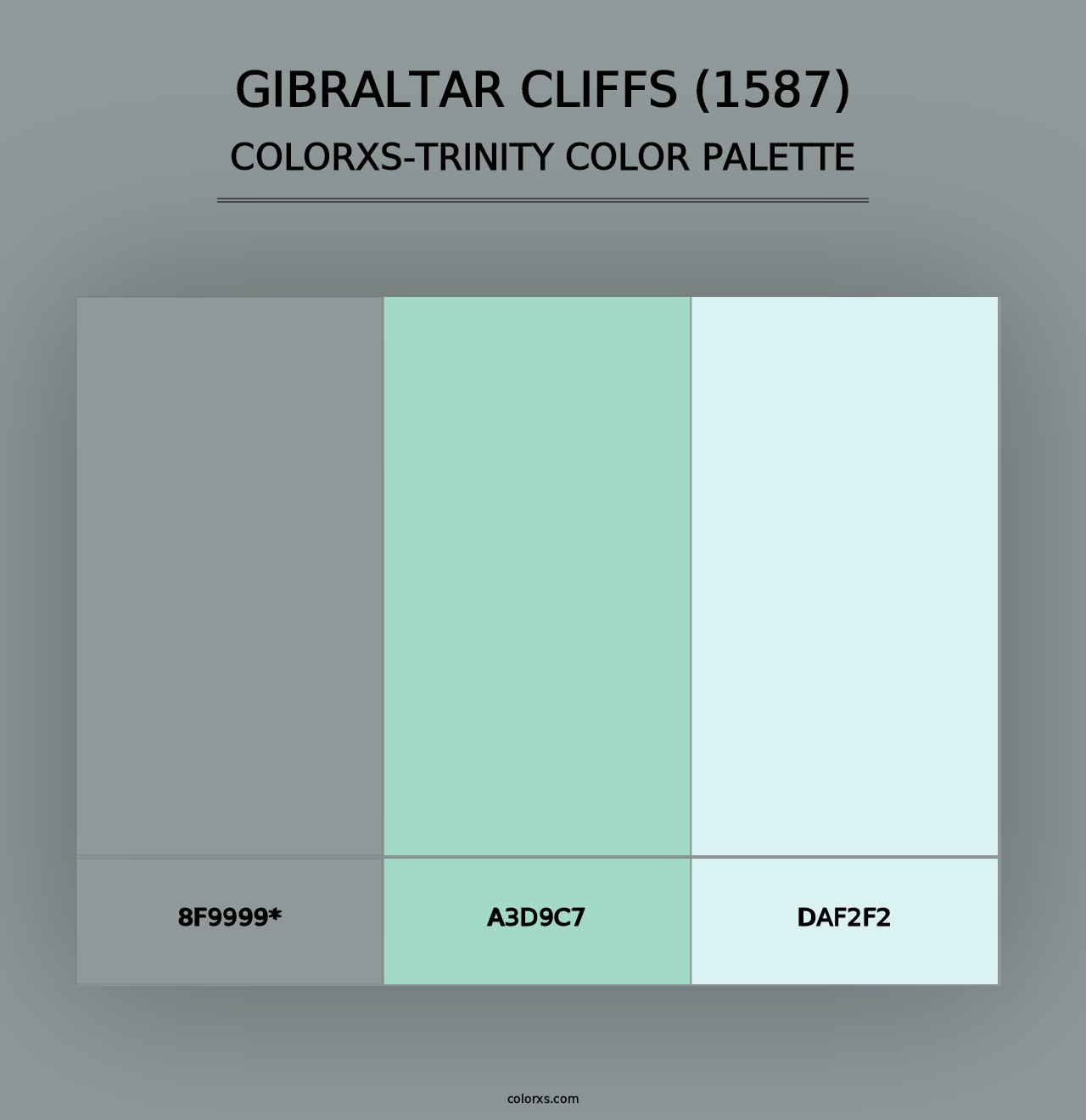 Gibraltar Cliffs (1587) - Colorxs Trinity Palette