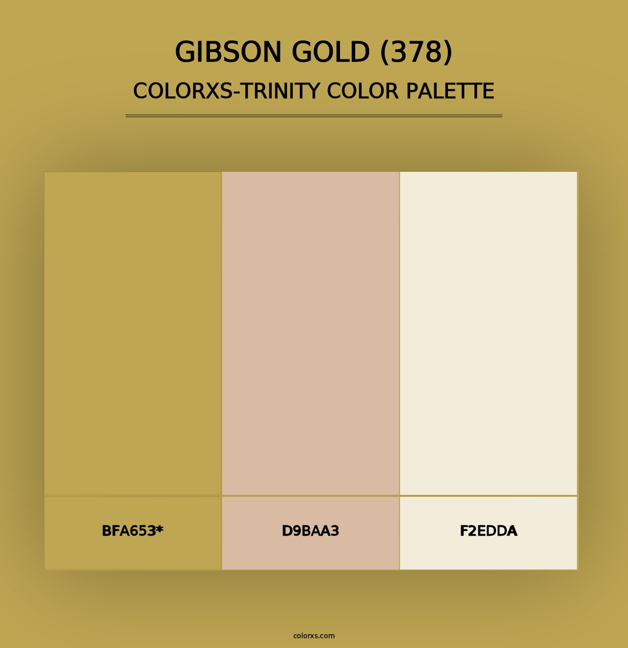 Gibson Gold (378) - Colorxs Trinity Palette