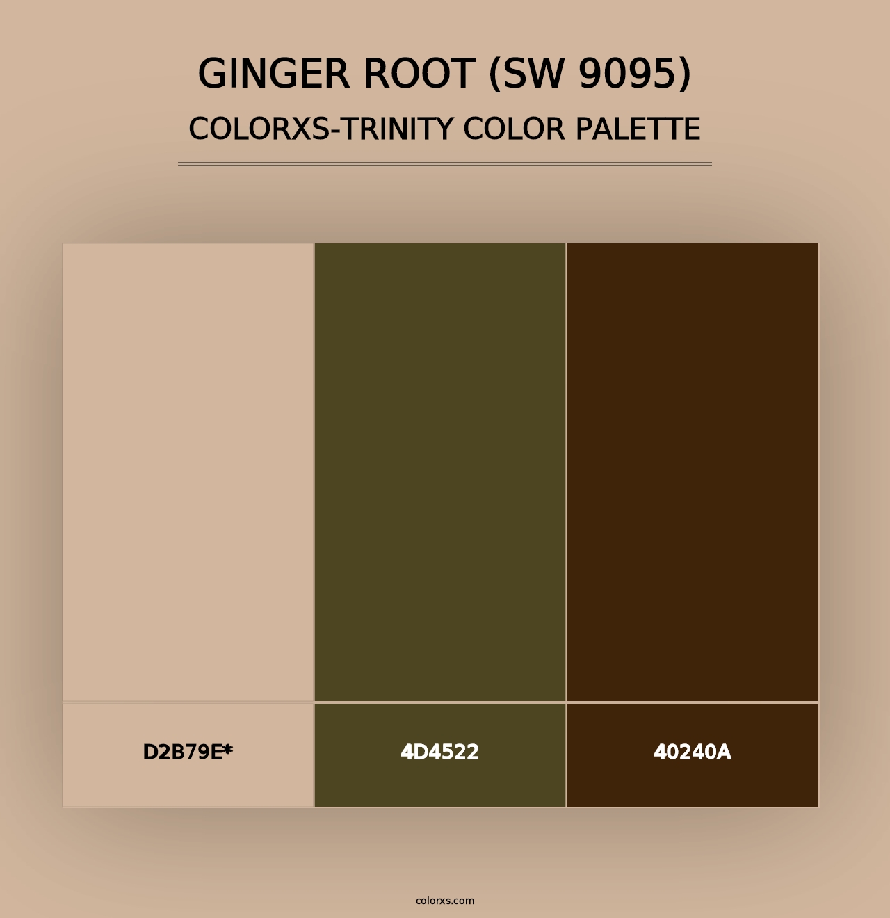 Ginger Root (SW 9095) - Colorxs Trinity Palette