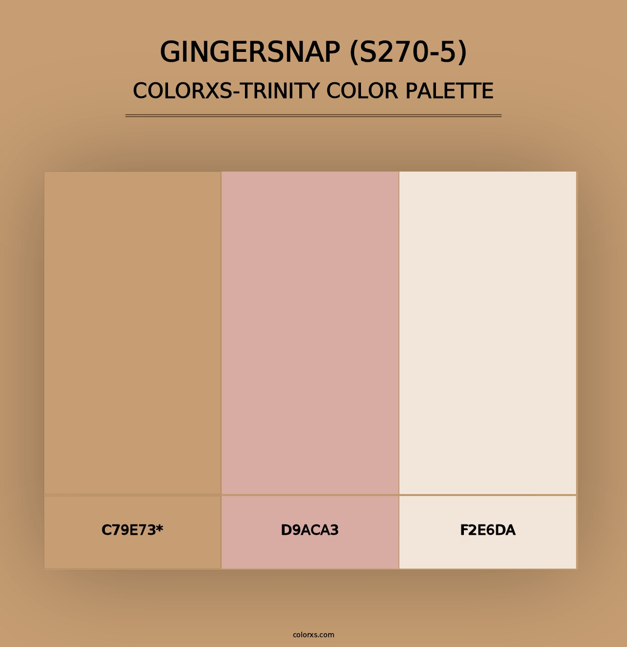 Gingersnap (S270-5) - Colorxs Trinity Palette