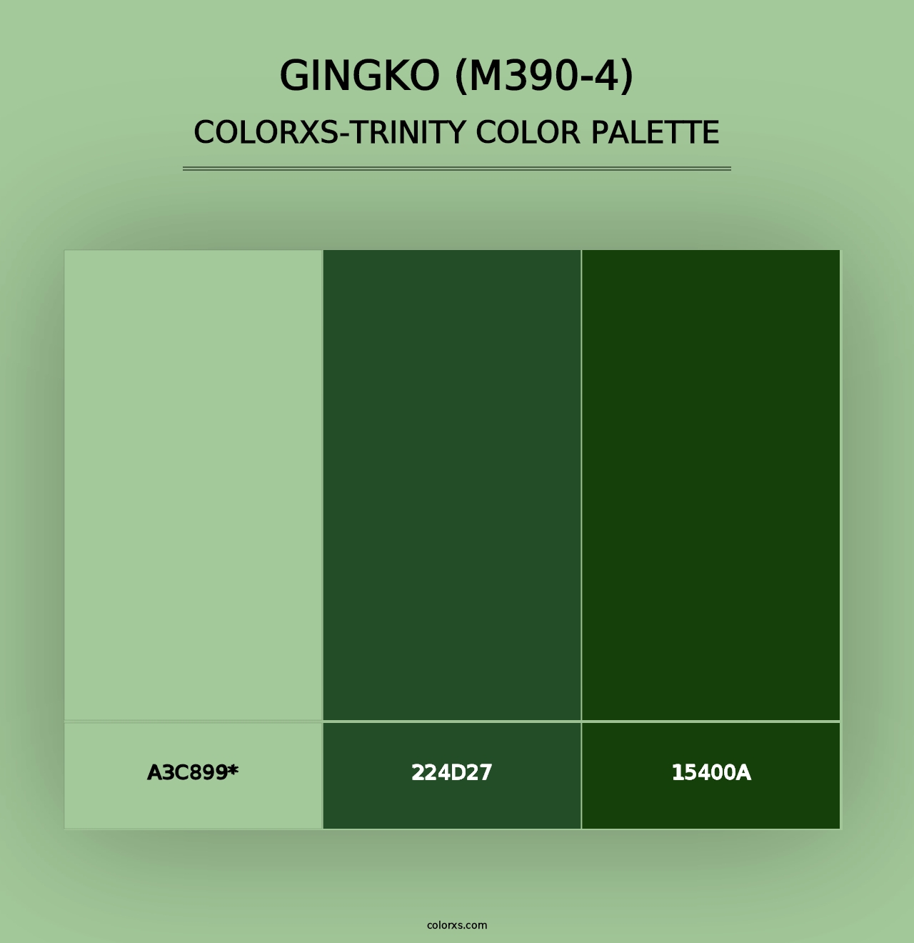 Gingko (M390-4) - Colorxs Trinity Palette