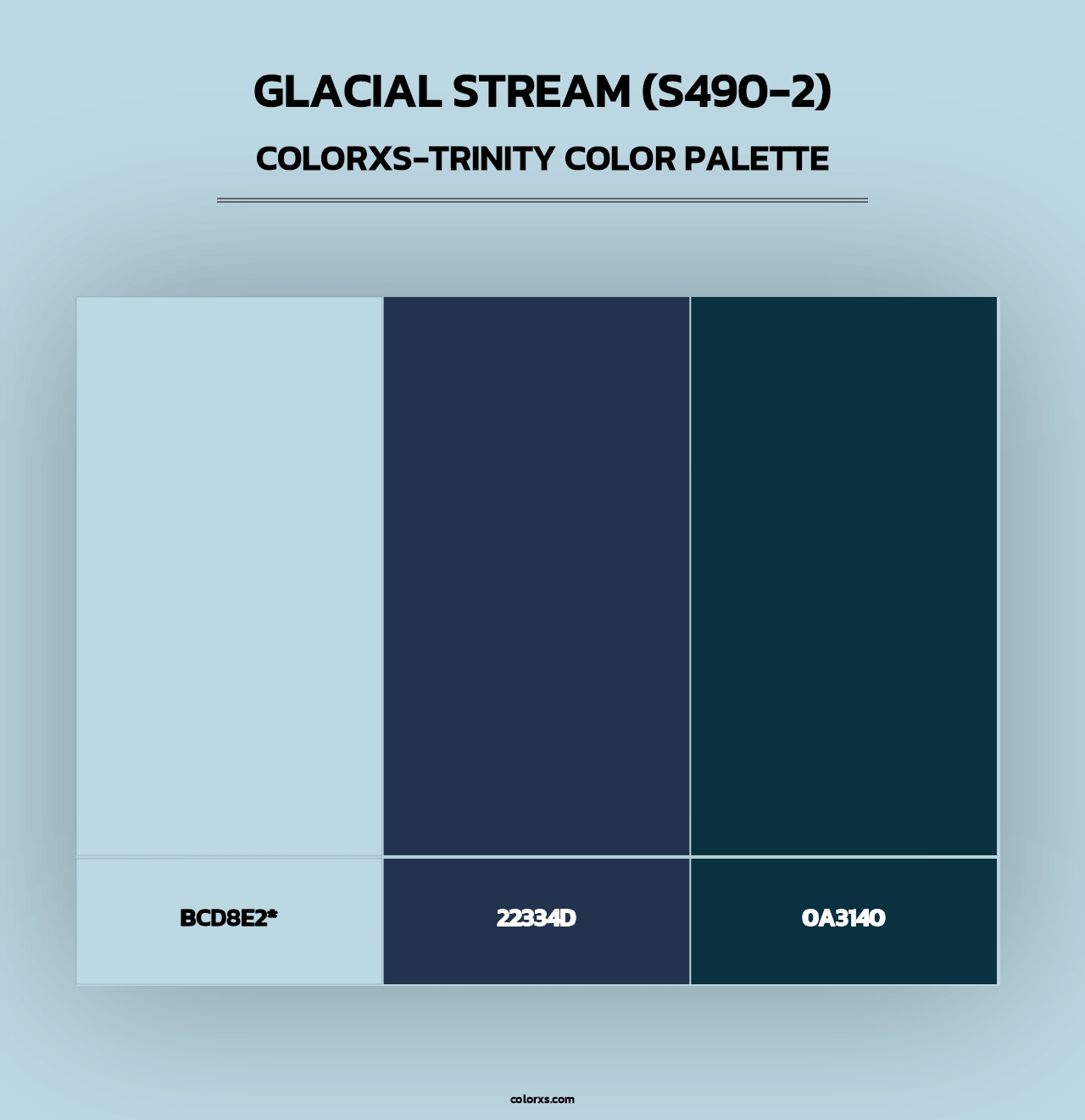 Glacial Stream (S490-2) - Colorxs Trinity Palette