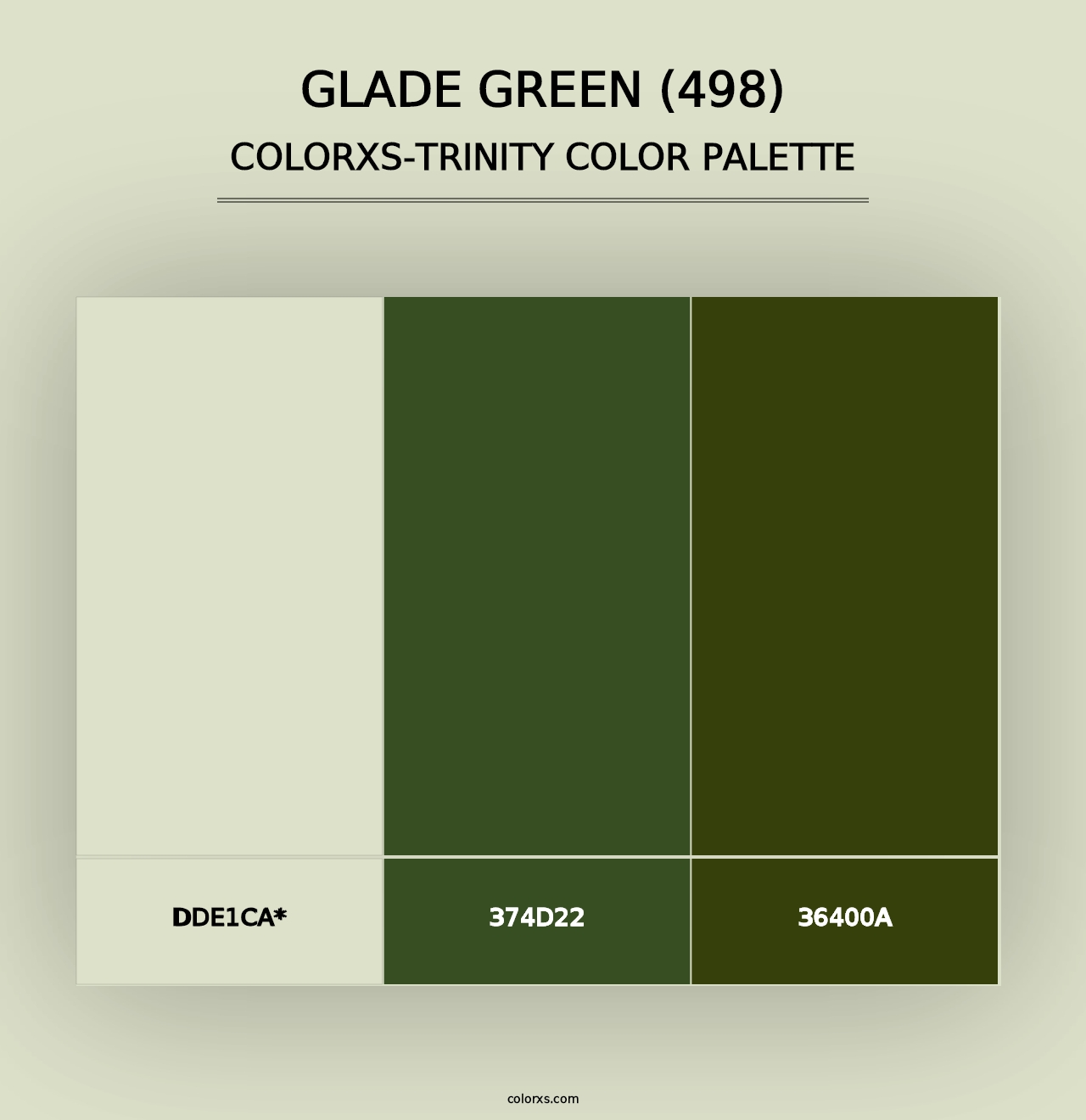 Glade Green (498) - Colorxs Trinity Palette